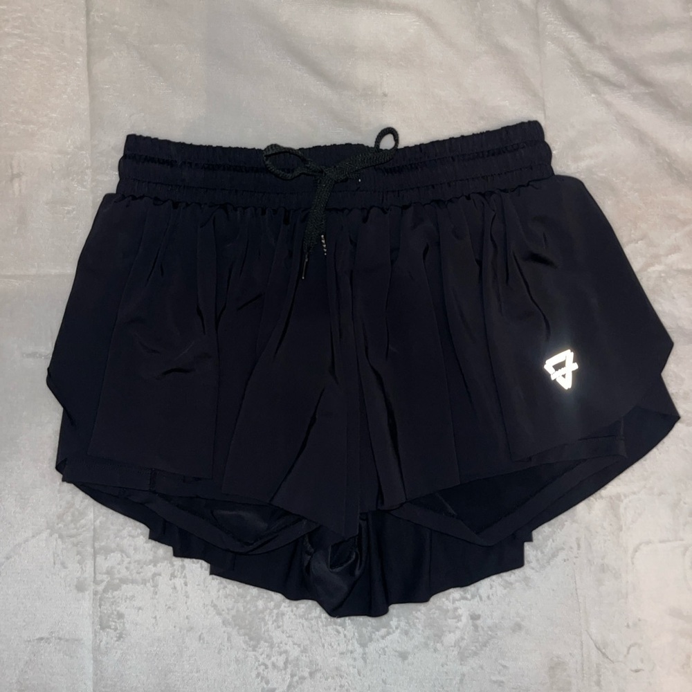 Black Flowy Shorts
